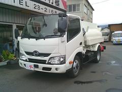 デュトロ  平成27年度燃費基準達成車 4WD 2KLタンクローリー タンク検査付 デジタルメーター Fリール エアコン・パワステ・パワーウインドウ 両側エアバッグ付き 5速マニュアル 中古車画像