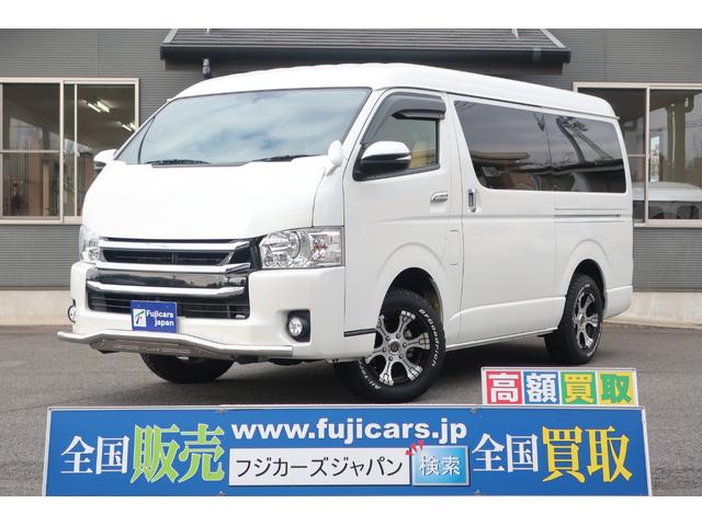 トヨタ ハイエースワゴン その他 キャンピングカー フィール グロリアス バージョン１ １５００ｗインバーター 走行充電 外部電源 アウターシャワー ｓｏｒｅｘヒッチメンバー ｊａｏｓバンパーガード パワースライドドア ｓｄナビ フリップダウンモニター 就寝大人２名