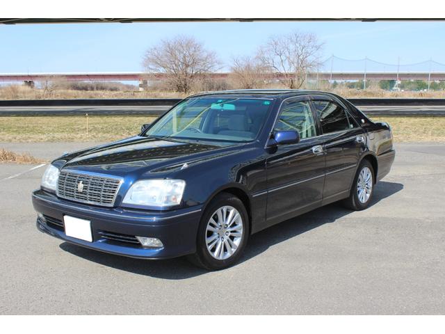 ロイヤルエクストラリミテッド 社外HDDナビ バックカメラ 16インチアルミ オートクルーズ リアサンシェード ETC 運転席パワーシート 純正レースカバー(1枚目)