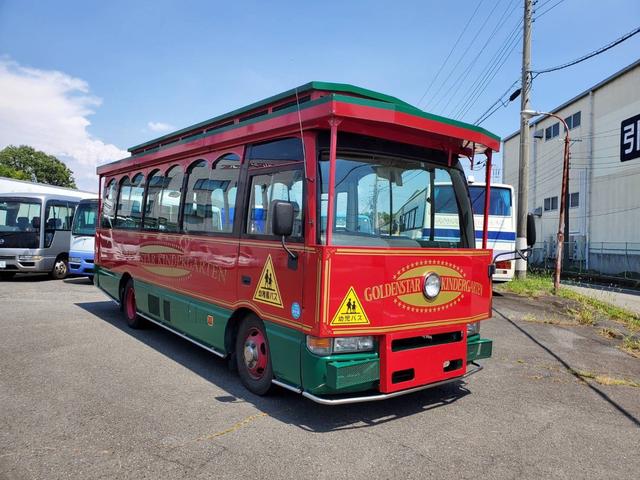 日産 シビリアンバス 　レトロクラッシック電車型　幼児バス　ハイルーフ