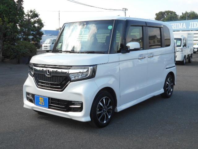 ホンダ Ｎ−ＢＯＸカスタム Ｇ　ＥＸホンダセンシング　ワンオーナー車　純正メモリーナビ