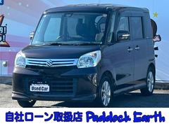 スペーシア Xリミテッド 車検整備付 両側電動スライドドア 社外ナビ Bluetooth付き DVD再生 CD再生 リアシートヒーター アイドリングストップ プッシュスタート 中古車画像