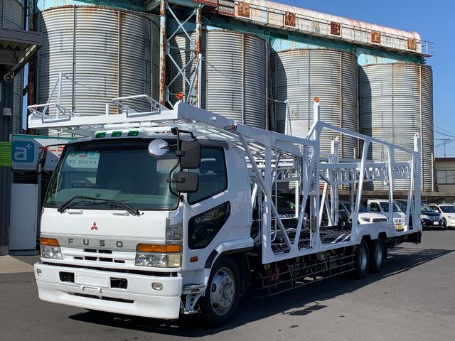 キャリアカー 5台積キャリアカー 外装仕上済み 最大積載8600kg 2デフ 6速MT 3人乗 上段1190cm 1番フロア395cm 2番3番フロア775cm 下段960cm(1枚目)