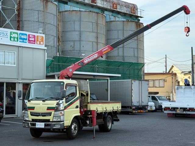 ☆古河ユニック３段クレーン☆ＵＲＵ２３３モデル ☆フックイン☆２．３ｔ吊り☆床素材：木