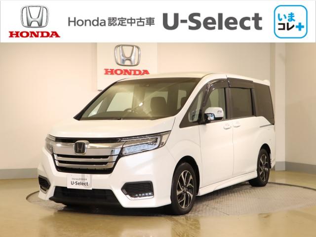 スパーダホンダセンシング　『いまコレ＋新品フロアマット付き』　スマ鍵　ＵＳＢ接続　イモビ　ターボ車　クルコン　ＥＴＣ付　横滑り防止システム　ＡＡＣ　地デジＴＶ　リアカメラ　ＬＥＤヘッドライ　キーレス　三列シート　ＤＶＤ再生可