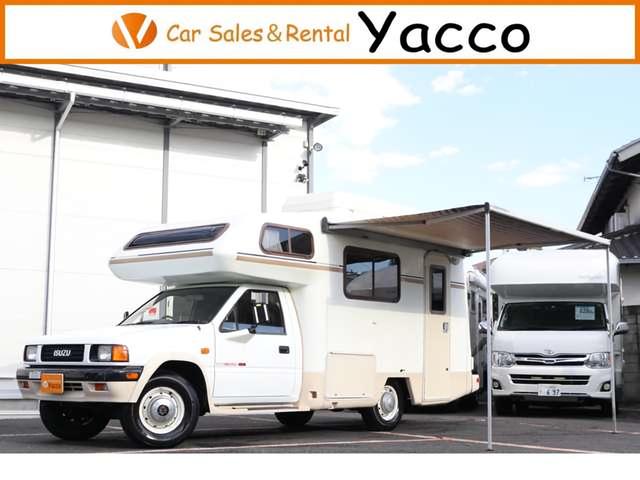 いすゞ ロデオ ヨコハマモーターセールス製 ロデオ ２８００ｃｃ ターボ ４ｗｄ エアコン パワステ サブバッテリー 走行充電 ルーフベント サイドオーニング 冷蔵庫 シンク コンロ ボイラー マルチルーム シャワーの中古車 1990 平成2 年式 走行0 4万キロ 車体色ホワイト