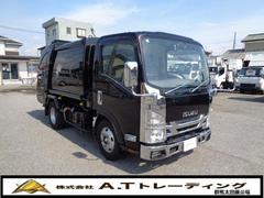 いすゞ　エルフトラック　塵芥車　プレス（押し出し式）　新明和ＥＴＣ　左電格ミラー