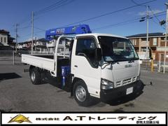 エルフトラック　　ワイドロング　４段クレーン　フックイン２．９３ｔ吊ラジコン　３．９５ｔ積載　塗装仕上済　ＥＴＣ　Ｆ６速ＭＴ　ターボ工具　ジャッキ　取扱説明書　スペアキー１本（いすゞ）