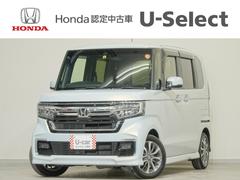 N-BOXカスタム L ワンオーナー純正インターナビシートヒーター電動サイドブレーキ電動スライドドアLEDオートライトオートハイビームアダプティブクルーズコントロールレーンキープアシスト Pソナー 1オーナー ナビTV AC 中古車画像