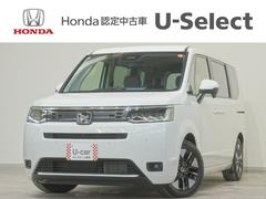 ホンダ ステップワゴン ｅ：ＨＥＶエアーＥＸ　当社デモカー１１．４インチホンダコネクトナビ　　マルチビューカメラ　ホンダセンシング　両側電動スライドドア　パワーバックドア　ＬＥＤオートライト　パーキングソナー　シートヒーター　クリアランスソナー