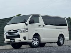 ハイエースバン DX GLパッケージ ディーゼル 4WD 登録済未使用車 ワンオーナー 純正ナビ 360°カメラ 地デジ デジタルインナーミラー コーナーセンサー ETC ステアリングSW キーレスキー Sキー バイザー フロアマット 中古車画像