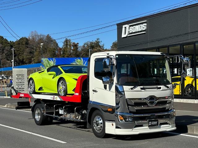 ヒノレンジャー(国産車その他) 車載車・フラトップゼロ２・フルフラットローダー・積載２．７ｔ・荷台内寸縦５７０横２２０・アルミホイー 中古車画像