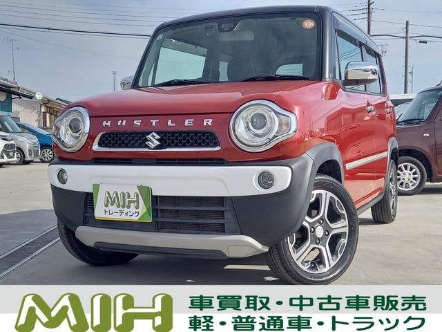 【スズキ　ハスラー６６０Ｘ】赤／黒ツートンカラー♪ 軽自動車でも車内空間は広々♪【修復歴有】リアフロア付近