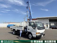 エルフトラック  クレーン付平ボディ 上物タダノ製 4段ブーム ラジコン(無線) 2.6t吊り フックイン 荷台寸法371×180×38 標準ロングボディ 荷台床鉄板/板張り 積載2t アオリ5方開 中古車画像