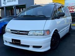 エスティマ V ツインムーンルーフ 純正ナビ バックモニター オートエアコン リアオートエアコン 17AW カヤバローダウンサス スーパーチャージャー 4WD SRSエアバック 禁煙車 ユーザー買取車 アームレスト 中古車画像