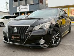 クラウンハイブリッド アスリートS ブラックスタイル レザーシートパッケージ メーカーナビ サンルーフ モデリスタエアロ クリアランスソナー バックソナー バックモニター クルーズコントロール HIDヘッドランプ シートヒーター シートベンチレーション 中古車画像