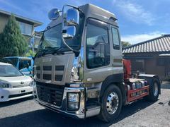 ギガ トレーラーヘッドダンプポンプPTO付き小平製 積載11.5t ハイルーフマニュアル☆ダンプPTO付き☆ダンプレバー付き☆第五輪荷重:11500kg☆メッキパーツ☆総輪アルミホイール☆デフロック☆ベッド付☆ETC付☆電格ミラー☆ヒーター付ミラー☆キーレス 中古車画像