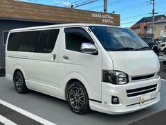 ハイエースバン ロングスーパーGL バックカメラ TV スライドドア 後席モニター AT アルミホイール 100V電源 エアコン 中古車画像