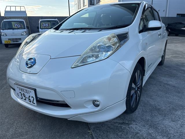 リーフ(日産) Ｇ　ＥＴＣ　バックカメラ　フロントカメラ　ナビ　オートクルーズコントロール　アルミホイール　オートライト　ＬＥＤヘッドランプ　スマートキー　電動格納ミラー　シートヒーター　ＣＶＴ　盗難防止システム 中古車画像