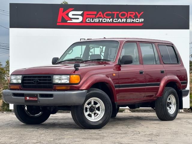 ランクル８０／最終型／ＧＸ／５速ＭＴ／観音開き！ 新品全塗装済み／１ＦＺエンジン／パイオニア製ナビ／ガソリン／ＫＳ２