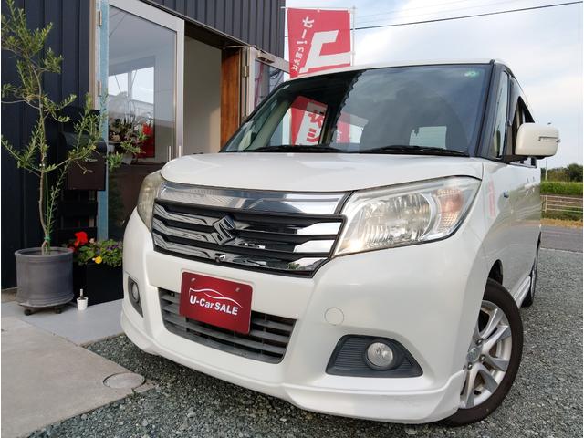 ソリオ ハイブリッドＭＺ　全方位ナビ　ＴＶ　Ｂｌｕｅｔｏｏｔｈ　ＥＴＣ　両側パワースライドドア　運転席シートヒーター　純正アルミホイール　プッシュスタート　クルーズコントロール　車検整備付き（1枚目）