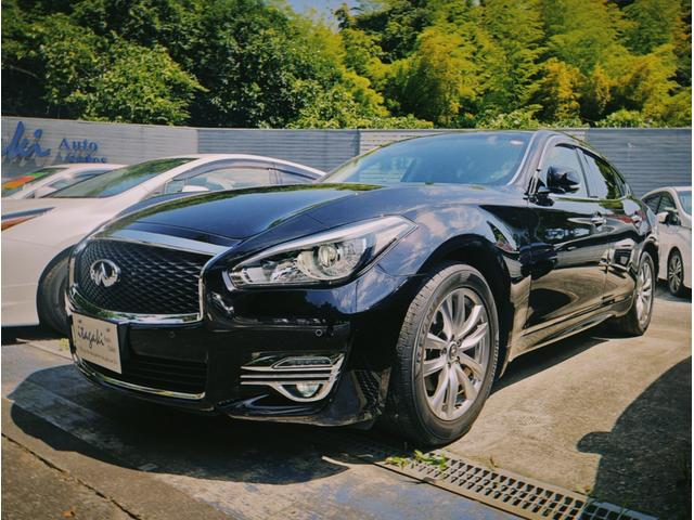 フーガ ２５０ＧＴ　Ａパッケージ　ワンオーナー　メーカーオプションナビ　アラウンドビューモニター　ハーフレザーシート　パワーシート　ＬＥＤヘッドライト＆フォグ　クルコン　コーナーセンサー　ステアリングスイッチ　スマートキー　ＥＴＣ（1枚目）