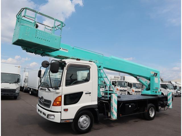 ヒノレンジャー 高所作業車　タダノ　２７．０ｍ　バケット２００ｋｇ　走行２９千ｋｍ　フロア６ＭＴ　ＩＣターボ　取説有（1枚目）