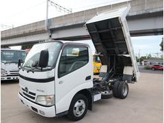デュトロ 強化ダンプ 全低床 積載2t 車両総重量5t未満 全低床 新明和 DR2-0110SY 3方開 ロックピン付 スロープハンガー 左右サイドプロテクター加工物(溶接) 積載2t 車両総重量5t未満 ETC 坂道発進補助付 中古車画像