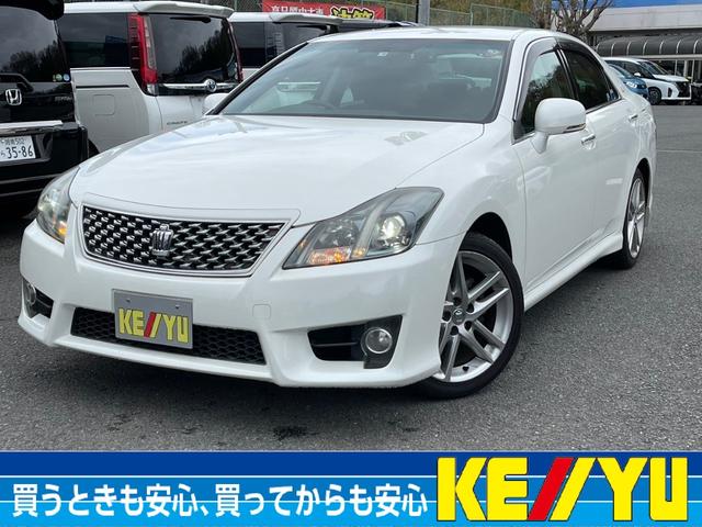 トヨタ クラウン アスリート　スペシャルナビパッケージ　禁煙車　１オーナー　前後ドラレコ　純正８型ＨＤＤナビ　バックカメラ　ＤＶＤ　ＣＤ　オートエアコン　純正１８インチアルミ　ウインカー付電格ミラー　ＥＴＣ　スマートキー　エンジンプッシュスタート　オートエアコン　６エアバック