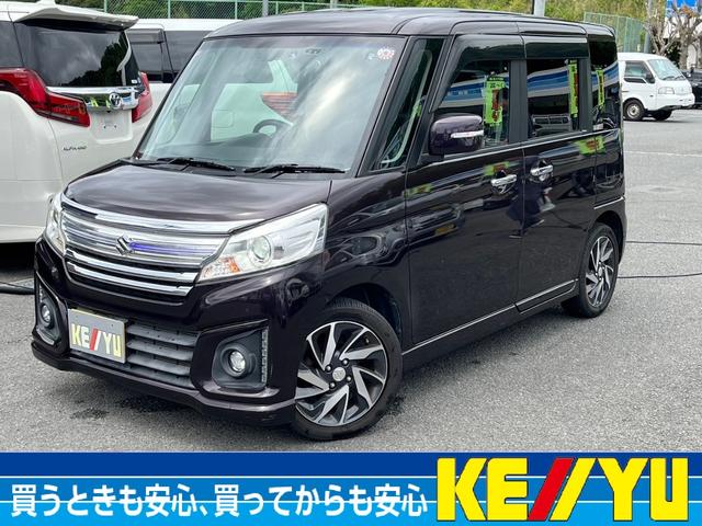 スペーシアカスタム(スズキ) ＸＳターボ　禁煙車　パナソニック８型ナビ　フルセグＴＶ　ＨＤＭＩ　ブルートゥース　ＤＶＤ 中古車画像