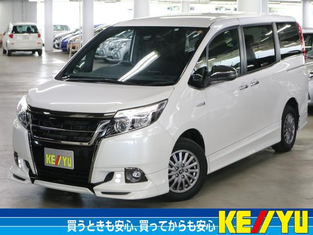 エスクァイア トヨタ ハイブリッドｇｉ ブラックテーラード 特別仕様車 ｔｒｄフルエアロ 純正１０インチナビ ｅｔｃ２ ０ ドラレコ シートヒーター 両側パワースライドドア 衝突軽減ブレーキ 車線逸脱警報 オートハイビーム クルコン バックカメラ ｂｔ 地デジの中古