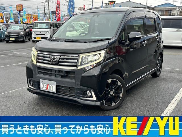 ダイハツ ムーヴ カスタムＲＳ　ＳＡＩＩ衝突軽減【走行距離４９，９１２ｋｍ】　【後期型】【黒革調シートカバー●２０２１年製ダンロップ／ルマン５夏タイヤ】【走行中視聴施工済●Ｂｌｕｅｔｏｏｔｈオーディオ対応ダイアトーンＳＤナビ／Ｂカメラ】Ｉストップ／スマート＆Ｐスタート