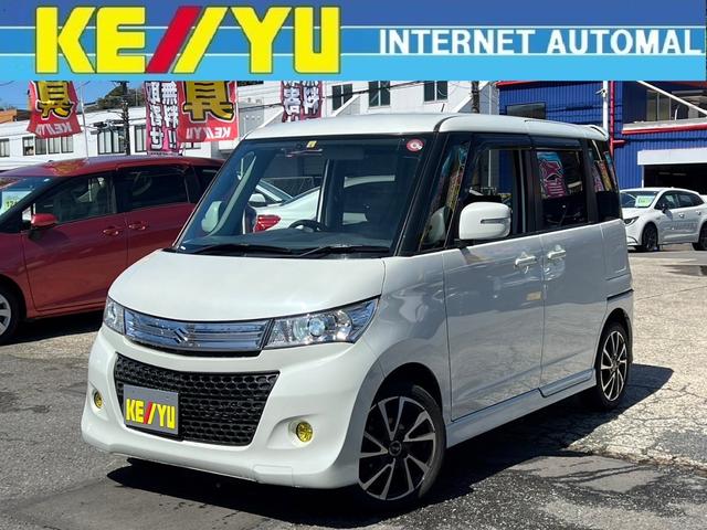 パレットＳＷ ＴＳ　ターボ【禁煙車●走行距離４５，９２６ｋｍ●ＧＯＯ鑑定】　【黒革調シートカバー／イエローフォグ】【Ｂｌｕｅｔｏｏｔｈオーディオ対応ＳＤナビ／ＥＴＣ】●両側自動ドア／オートライトＨＩＤ【２０２０年製ファルケン夏タイヤ／１５アルミ】スマート＆Ｐスタート