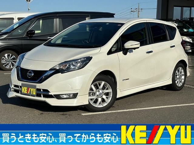 日産 ノート ｅ－パワー　メダリスト／禁煙／ワンオーナー／純正エアロ／　アラウンドビューモニター／関東仕入／走行距離１７，４９９ｋｍ／ハーフレザーシート／デジタルインナーミラー／純正ナビ／ワンセグ／ＢＴ接続／ＥＴＣ／衝突被害軽減Ｓ／レーンアシスト／コーナーセンサー