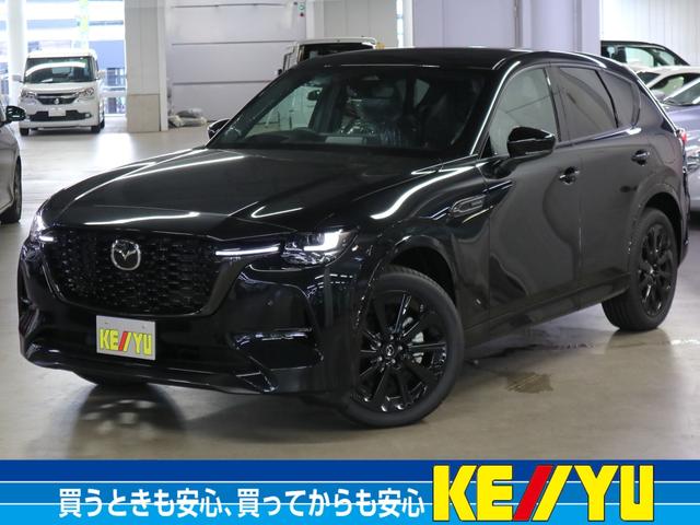 CX-60（マツダ）ＸＤ−ハイブリッド　エクスクルーシブスポーツ　ドライバーパーソナライゼーションＰＫＧ　ＢＯＳＥサウンド　１２．３インチディスプレイ　３６０°モニター　ナッパレザー　シートベンチレーション　前後席ヒーター　パワーバックドア　ＨＵＤ　ワイヤレス充電 中古車画像