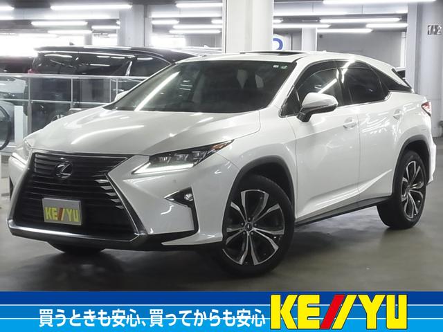 レクサス ＲＸ ＲＸ３００　バージョンＬ　ターボ　パノラミックビュー　ムーンルーフ　ＨＵＤ　ＢＳＭ・ＲＣＴＡ　本革シート　ベンチレーション　全席シート・ステアヒーター　パワーバックドア　純正１２．３インチナビ　セーフティシステム＋　ＥＴＣ２．０　ＡＣ１００Ｖ　三眼ＬＥＤ