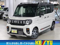 スペーシアギア ハイブリッドXZターボ 届け出済み未使用車 DSBSII 全方位モニター付メモリーナビ HUD シート&ステアヒーター オットマン 両側電動スライド BTオーディオ フルセグTV スリムサーキュレーター 後席テーブル&サンシェード LEDライト ルーフレール 中古車画像