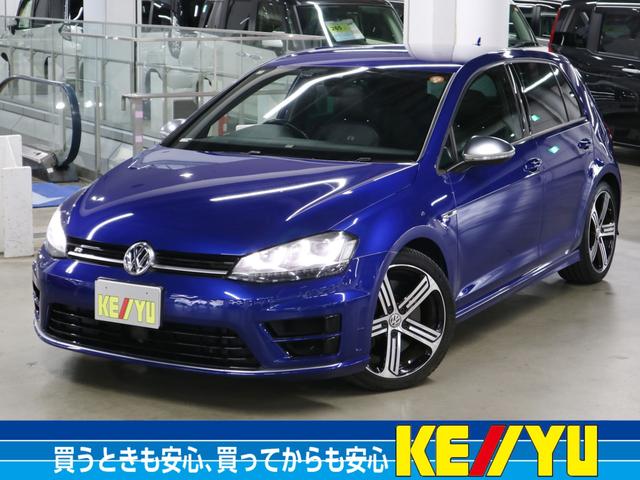 ゴルフR ベースグレード 衝突軽減ブレーキ ACC BSD 専用レザーシート シートヒーター 純正ナビ ETC2.0 バックカメラ BTオーディオ フルセグ CD/DVD パドルシフト HIDライト 専用18AW スペアキー有(1枚目)