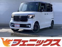 ホンダ　Ｎ−ＢＯＸカスタム　ターボコーディネートスタイル　現行型☆２トーンカラー☆ホンダセンシング☆レーダークルーズ☆８インチフルセグナビ☆ＢＴ接続☆Ｗパワスラ☆ヒーター付ハーフレザーシート☆ロールサンシェード☆シートバックテーブル☆オートブレーキホールド☆