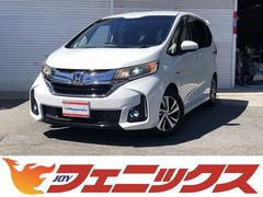 フリード+ハイブリッド ハイブリッドEX ホンダセンシング モデューロエアロ C・Sパッケージ 9インチナビ Bluetooth Bカメ Wパワスラ LEDオートライト&フォグ ヒータ付半革シート ドラレコ ETC ACC CMBS LKAS 中古車画像