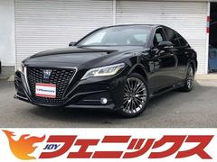 クラウンハイブリッド G-エグゼクティブ Four メーカーナビ プレミアムサウンド 電動ムーンルーフ パノラミックビューモニタ パーキングアシスト デジタルミラー AC100V電源 ワイヤレス充電 セーフティS 温冷本革シート 3眼LED ETC 中古車画像