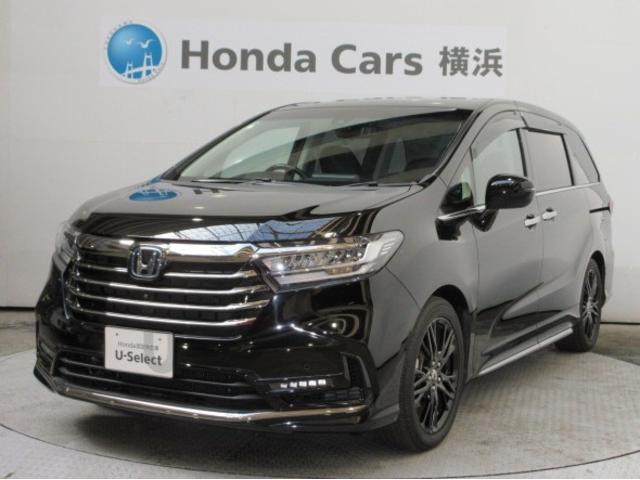 ワンオーナーのオデッセイｅ：ＨＥＶアブソルートです。 据置クレジットご利用で、月々のお支払額をご予算に応じて調整可能です。