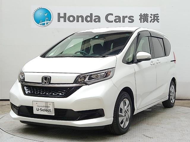 フリードハイブリッド ハイブリッド・Ｇ　６人　ＨｏｎｄａＳＥＮＳＩＮＧ　ドラレコ　メモリーナビ　リアカメラ　ＥＴＣ　ワンオーナー　ＢＴオーディオ　ＵＳＢ　両側電動スライドドア　オートリトラミラー　シートヒーター　フルセグＴＶ　両電動ドア（1枚目）