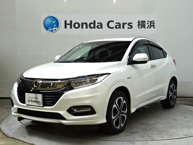 VEZEL(ヴェゼル)（ホンダ）ハイブリッドＺ・ホンダセンシング　前後ドラレコＥＴＣメモリーナビリアカメラ純正アルミＨｏｎｄａＳＥＮＳＩＮＧワンオーナー　サイドカーテン　エアバック　Ｂｌｕｅｔｏｏｔｈ　ＣＤ　ＤＶＤ　オートリトラミラー　レーダーサポート　パワ−シ−ト 中古車画像