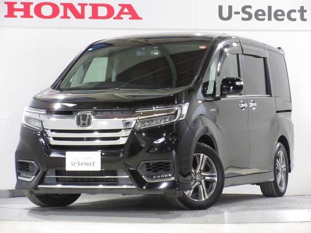 ホンダ ステップワゴンスパーダ スパーダハイブリッドＧ・ＥＸホンダセンシング　ワンオーナー／禁煙車／サイドエアーバック／ＨＩＤライト／シートヒーター／純正メモリーナビ／バックカメラ／フルセグＴＶ／ＣＤ／ＤＶＤ再生／Ｂｌｕｅｔｏｏｔｈ／Ｍサーバー／リヤ席ＴＶ