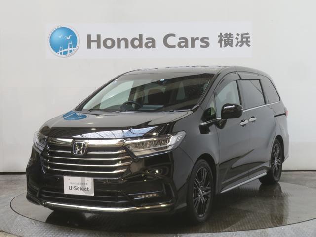 ホンダ オデッセイハイブリッド ｅ：ＨＥＶアブソルート・ＥＸ　７人ＨｏｎｄａＳＥＮＳＩＮＧ純正前後ドラレコ全周囲カメラＭナビＥＴＣ　電動Ｒゲート　地デジ　ＶＳＡ　ソナー　リアカメラ　アクティブクルーズコントロール　カーテンエアバック　フルオートエアコン　ＤＶＤ