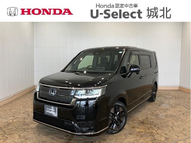 ステップワゴン ｅ：ＨＥＶスパーダ　１１．４インチホンダコネクトナビ　ブラインドスポット　前後ドラレコ　７人乗り　オットマン　フルセグＴＶ　Ｂｌｕｅｔｏｏｔｈ対応　ホンダセンシング　デュアルエアコン　フルオートエアコン　ＥＳＣ　イモビ（1枚目）