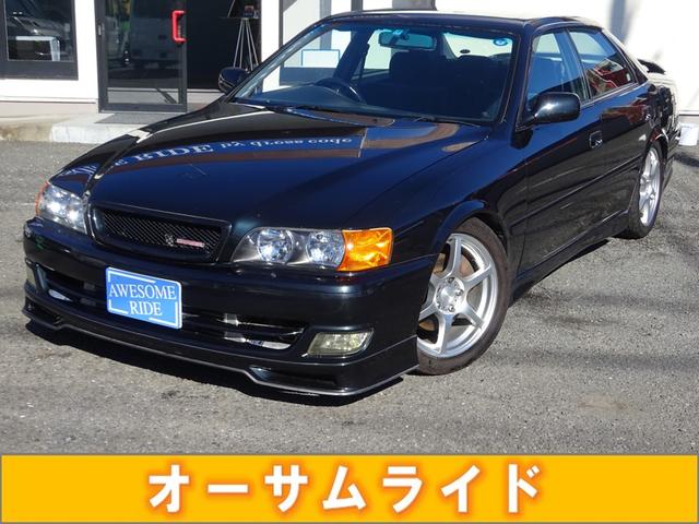 チェイサー(トヨタ) ツアラーＳ　ＡＴ→Ｍ／Ｔ載せ替え　ターボＥ／ｇ載せ替え　ＣＵＳＣＯ、Ｌ・Ｓ・Ｄ　テイン車高調　社外マフラー　純正ＯＰエアロ 中古車画像