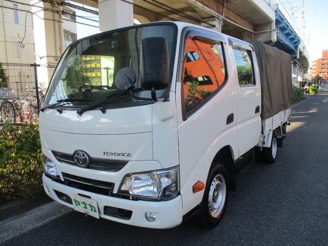 Ｗキャブロングフルジャストロー　６人乗り　ディーゼル　１．１５トン　オートマ　低床Ｗタイヤ　幌付き　荷台木製