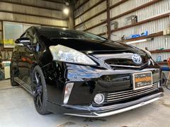 プリウスアルファ Sツーリングセレクション LEDヘッドライト 純正エアロ TEIN車高調 社外アルミ 純正ナビTV バックカメラ ETC 中古車画像